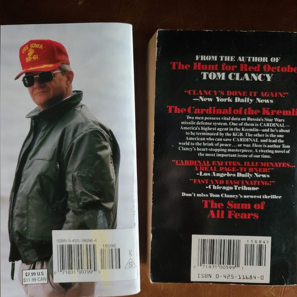 Tom Clancy Paperback Set - Cardinal of the Kremlin & Bear and Dragon - Picture 4 of 5